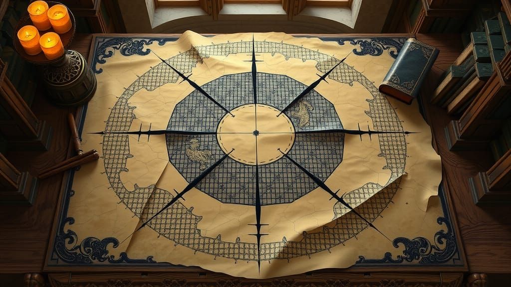 The map of the world, according to the Dwarves.