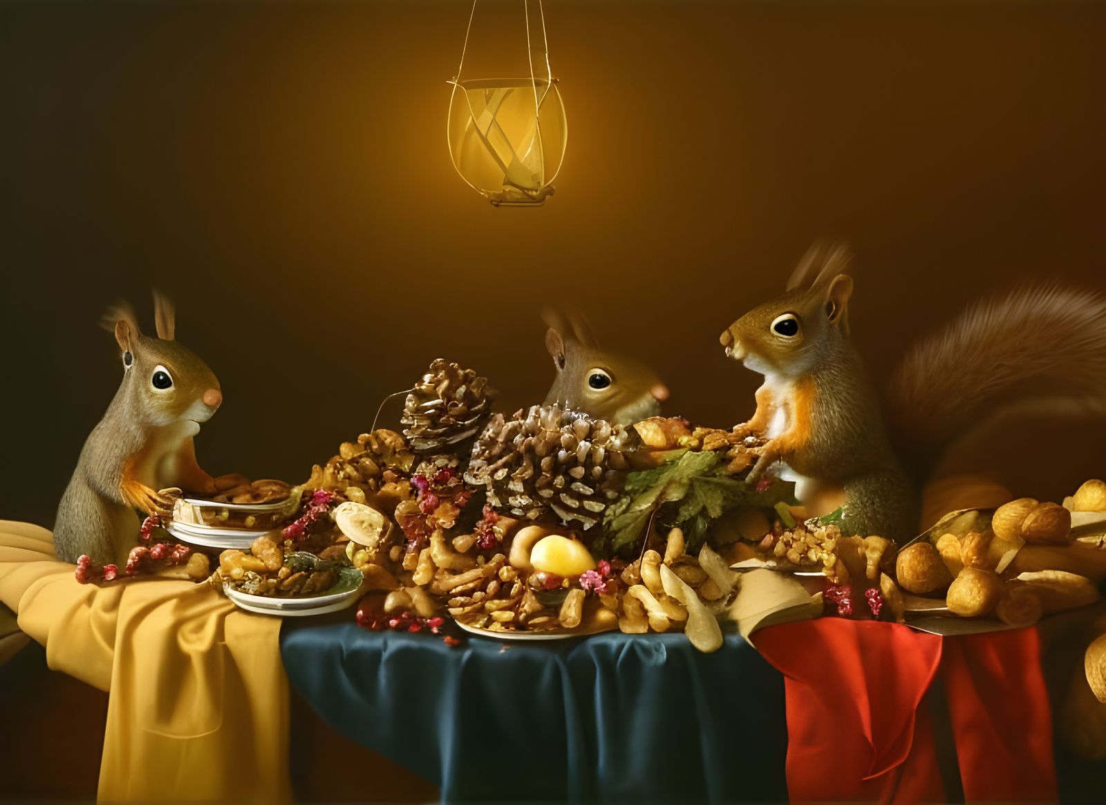 Grand Feast of the Squirrel King II  by @Narolinus