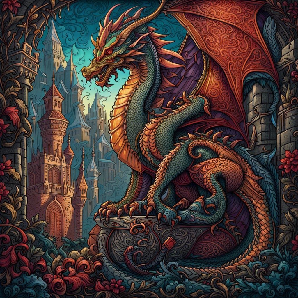 Dragon - AI Generated Artwork - NightCafe Creator