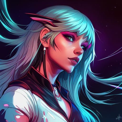 ICE girl - AI Generated Artwork - NightCafe Creator