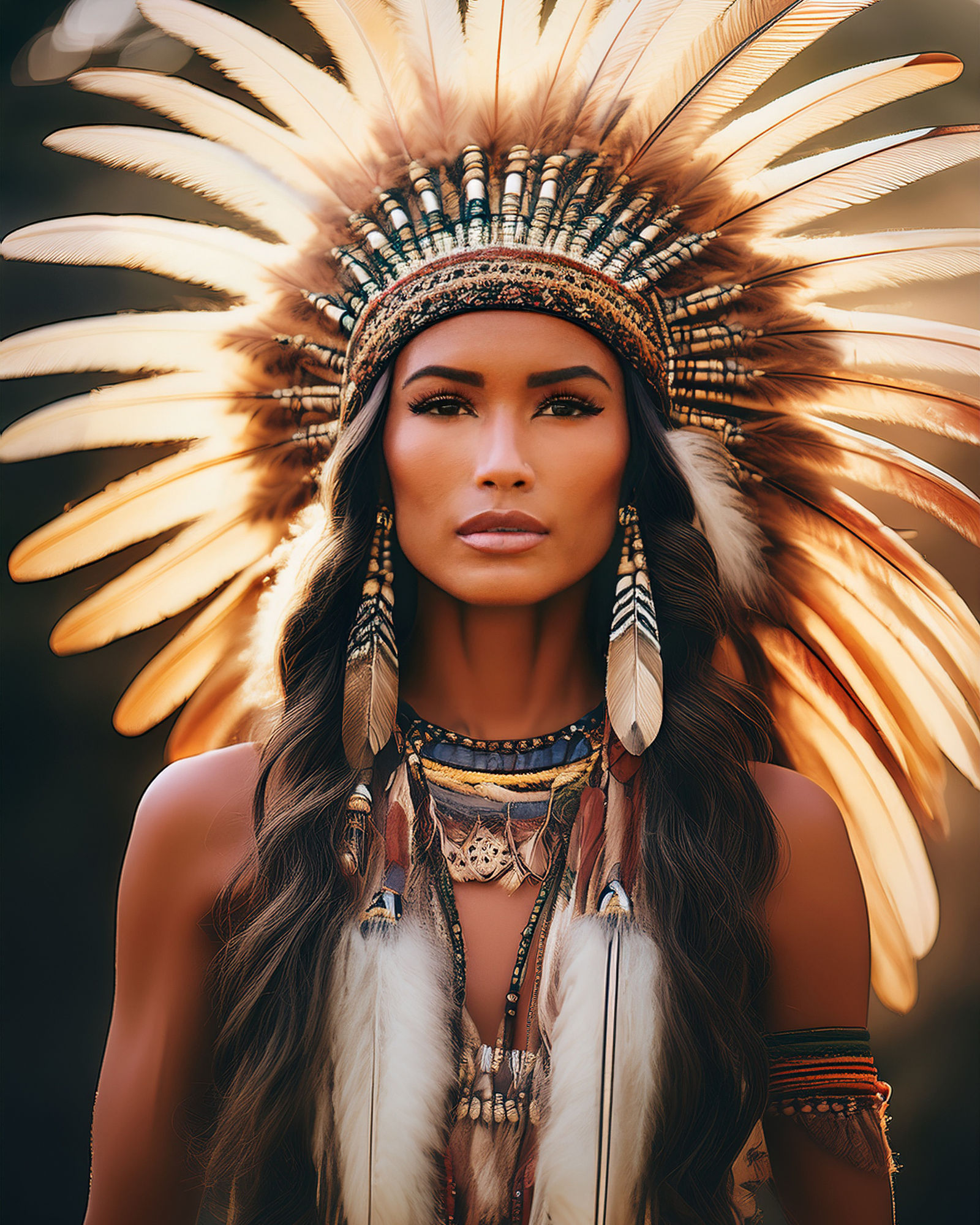 A breathtaking, high-resolution digital portrait