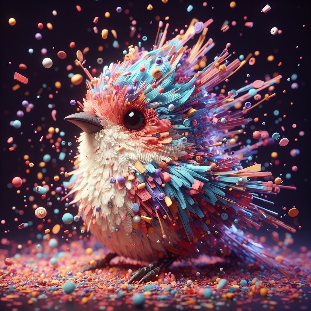Confetti-bird