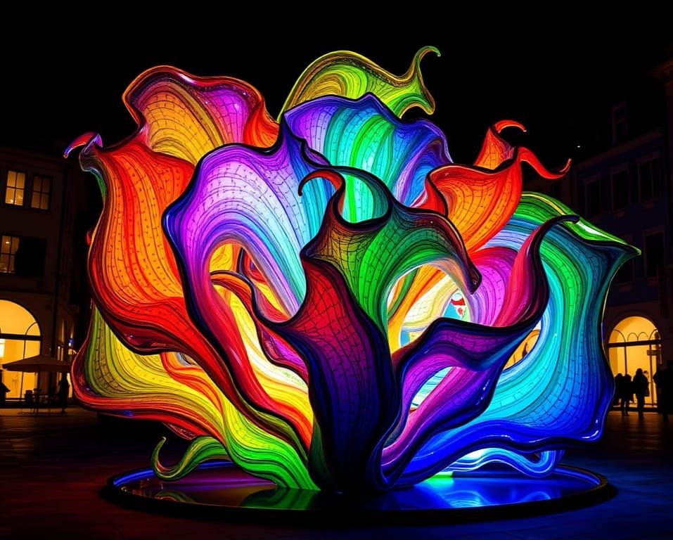 The City Flowers at Night