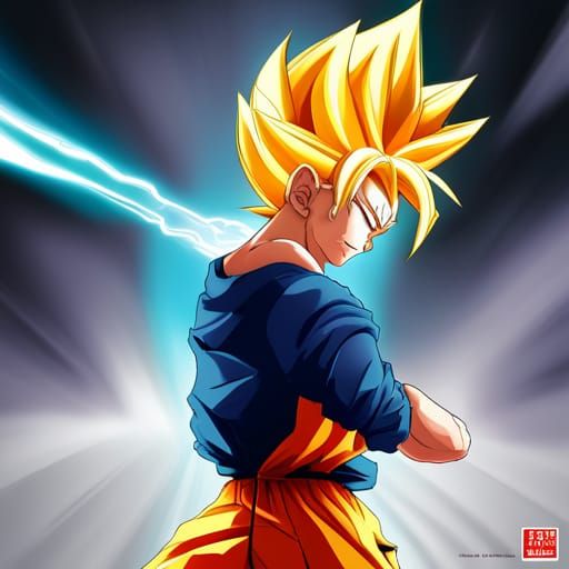 Son Goku Super Saiyan From Dragon Ball Z