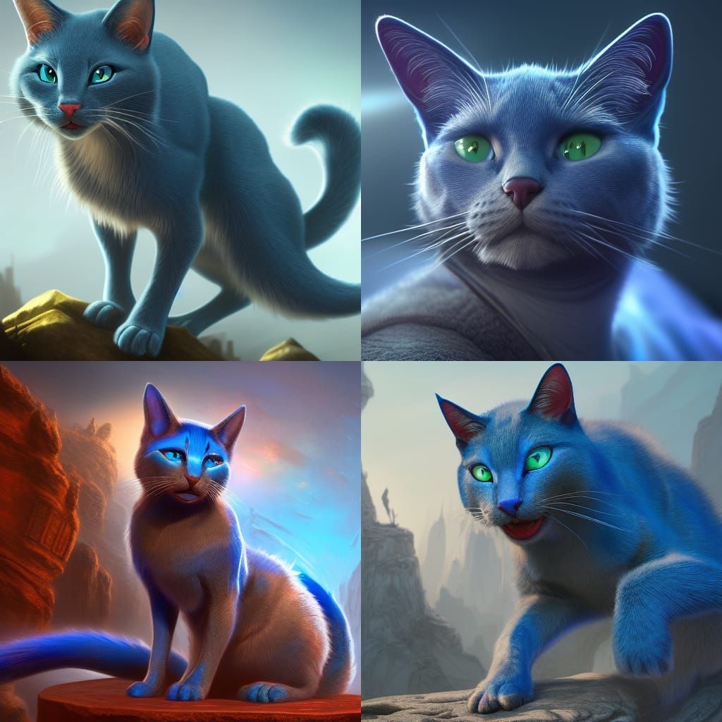 blue cat