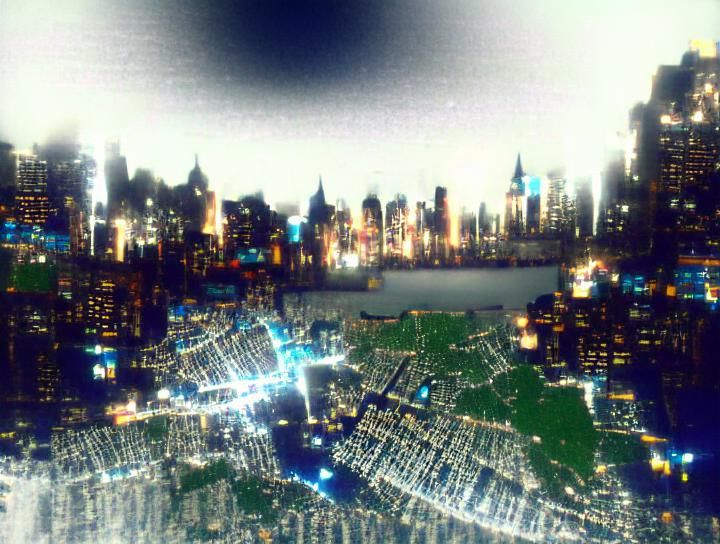 New York City in night