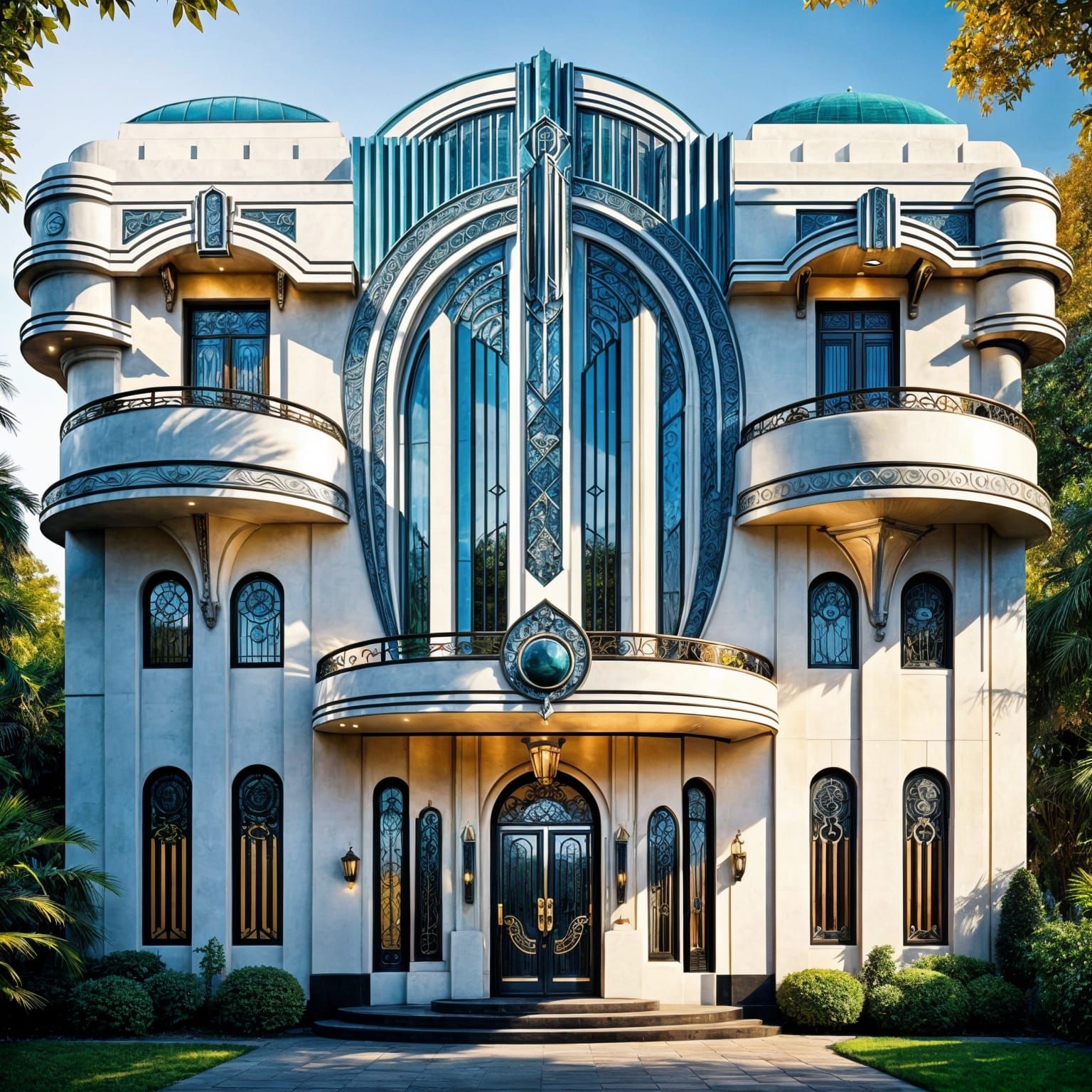 Art Deco Mansion   by @RedPixie