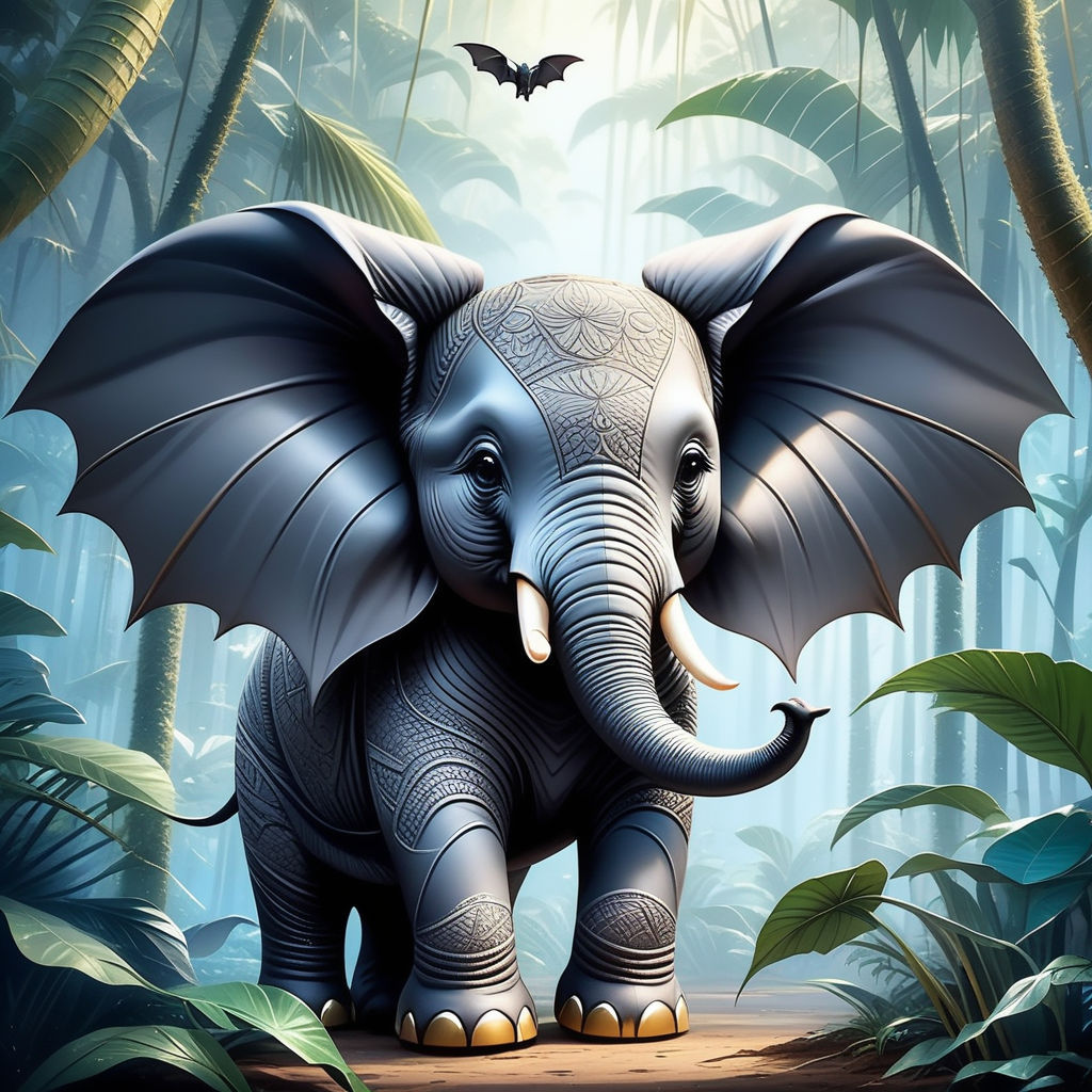 Bat-elephant - AI Generated Artwork - NightCafe Creator