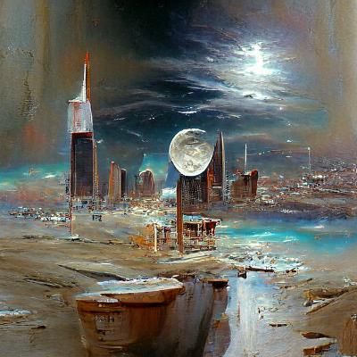 City on the moon