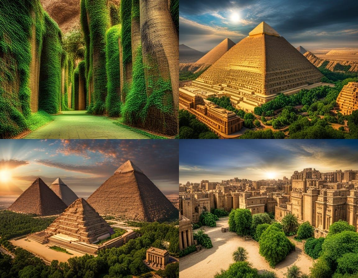 Ancient Egypt as a Jungle I AI Generated Artwork NightCafe Creator