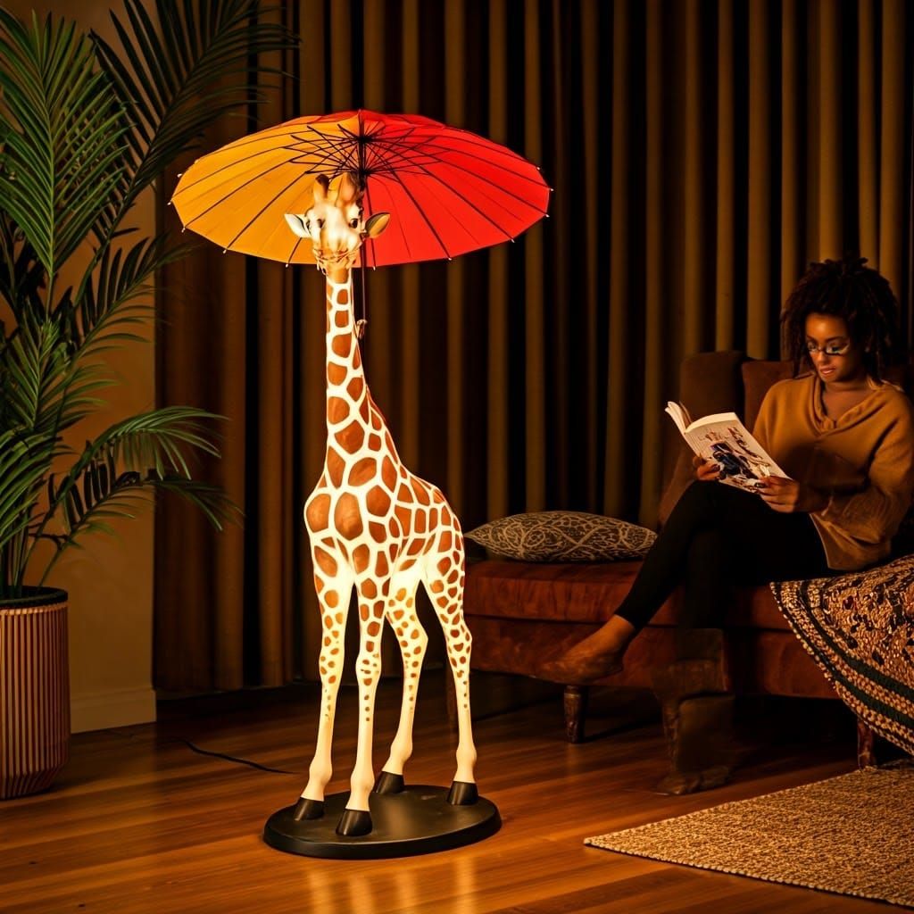 Giraffe lamp