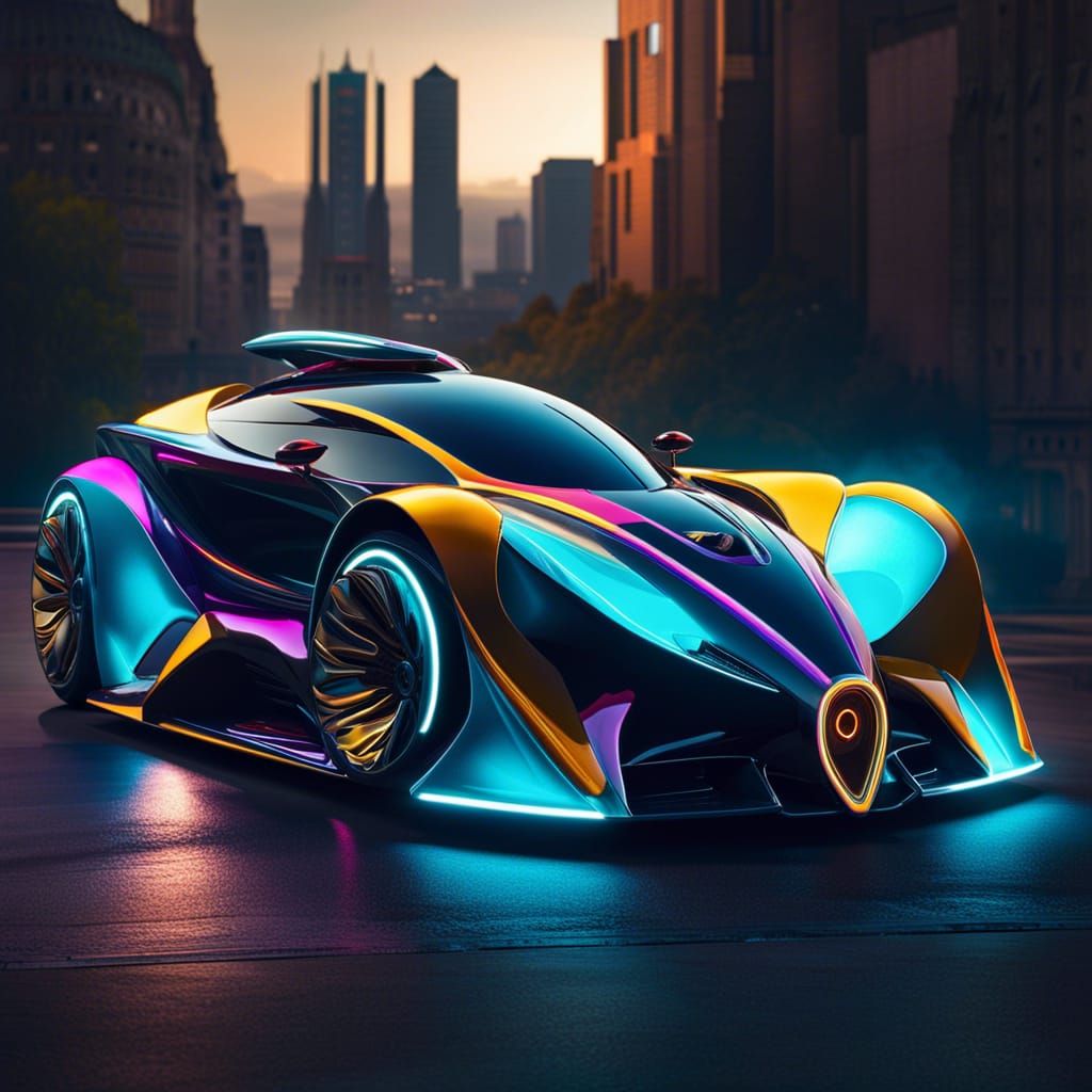 An unusual car, a car that doesn't look like a normal car. I...