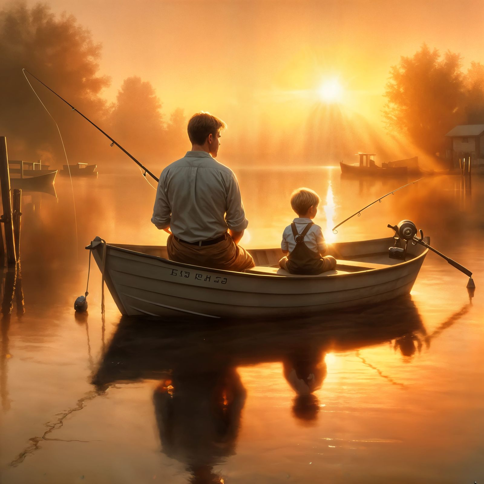 Fishing Together  by @JustD