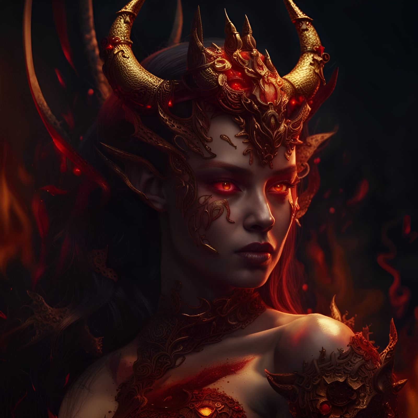 Daughter of Hell - AI Generated Artwork - NightCafe Creator