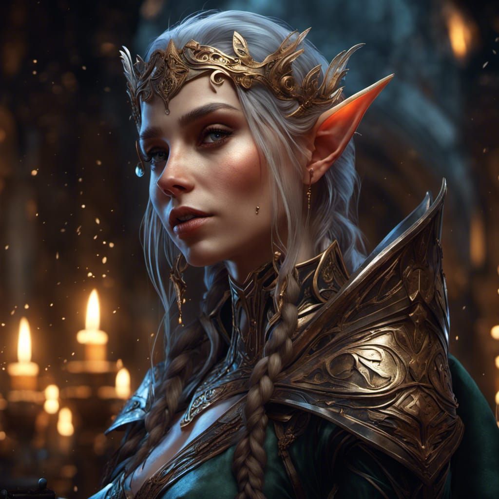 Elven portrait - AI Generated Artwork - NightCafe Creator