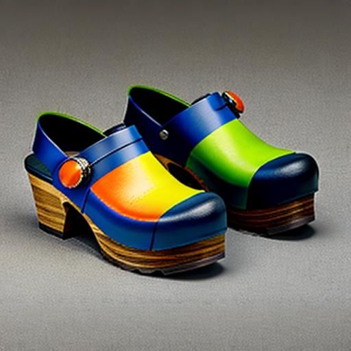 Colourful clogs