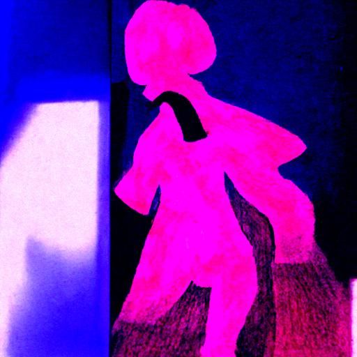 a figure at the end of the hallway