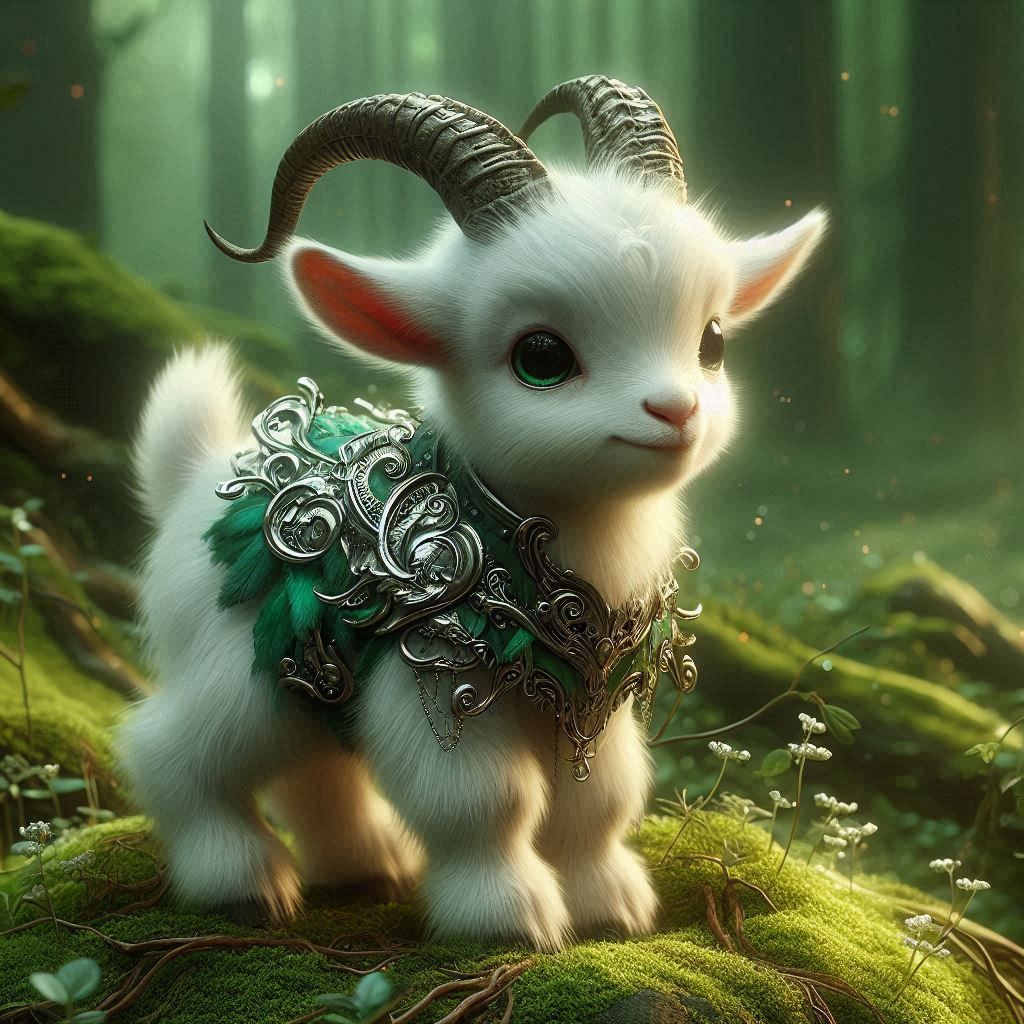 Armored baby goat