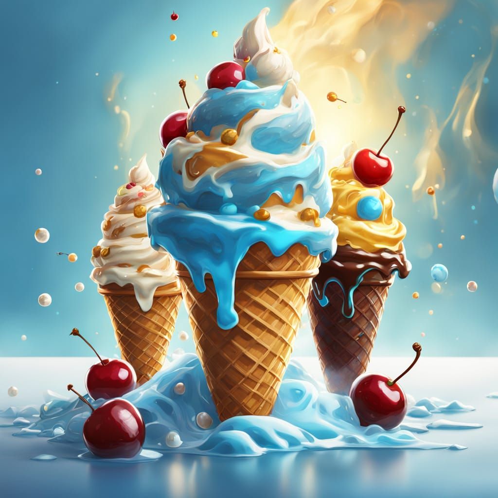 Ice cream   by @Sumaya Ali