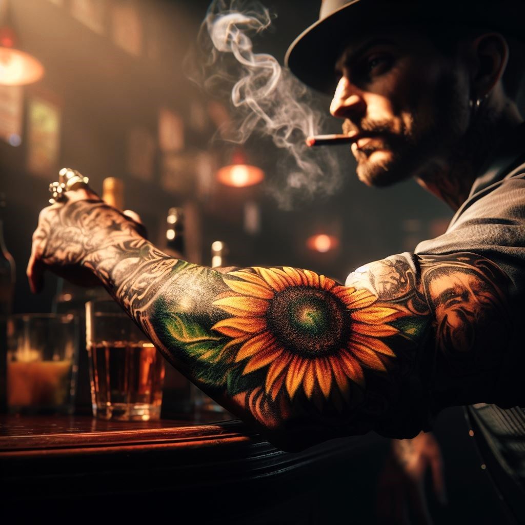 Sunflower tattoo