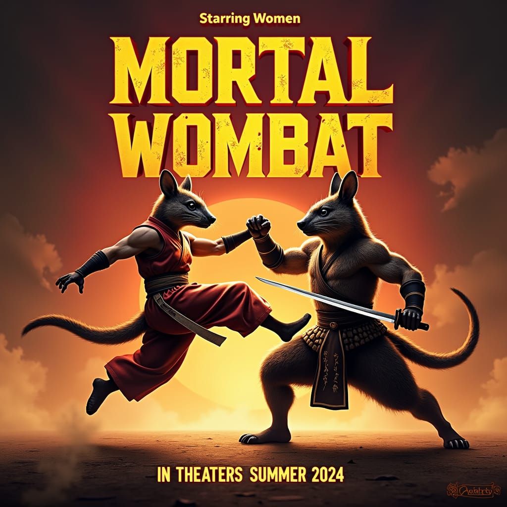 Mortal Wombat: Intense Kung Fu Battle Movie Poster