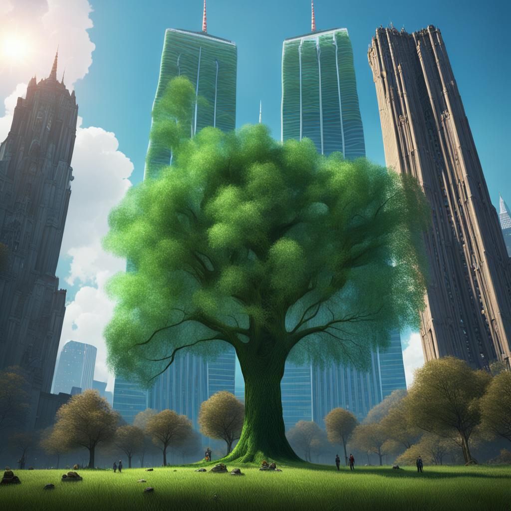 The twin towers.
