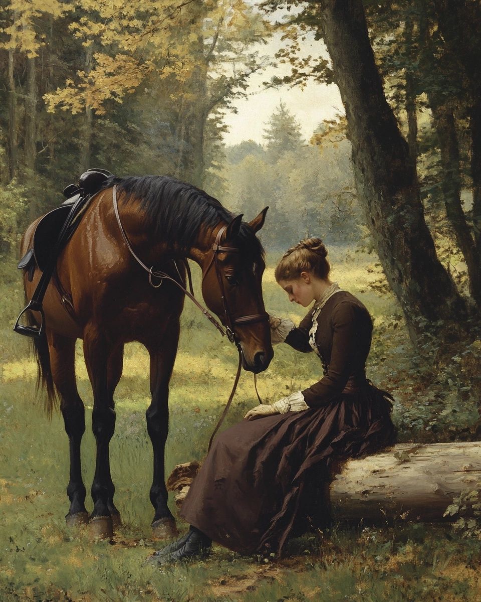 Woman and Her Horse