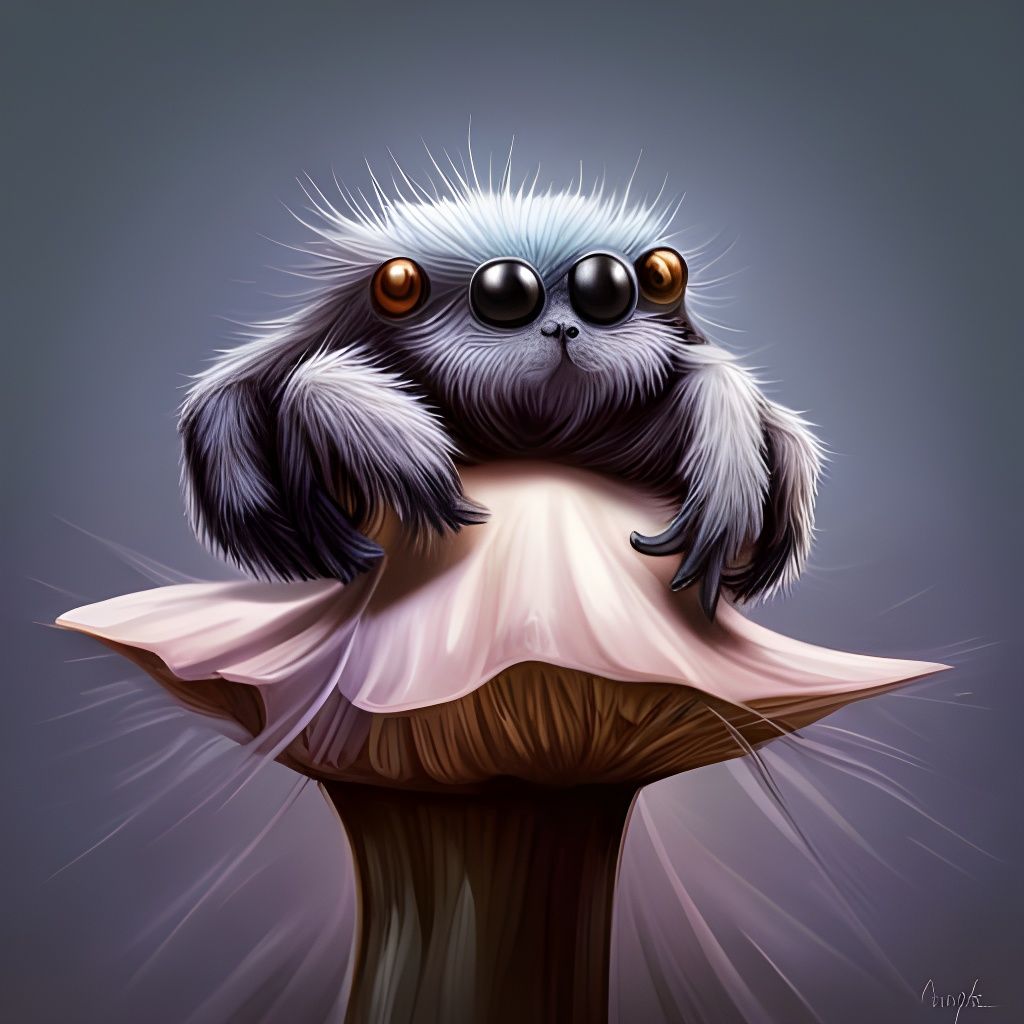 Cute Fuzzy Nope   by @Mushroom_Mutant