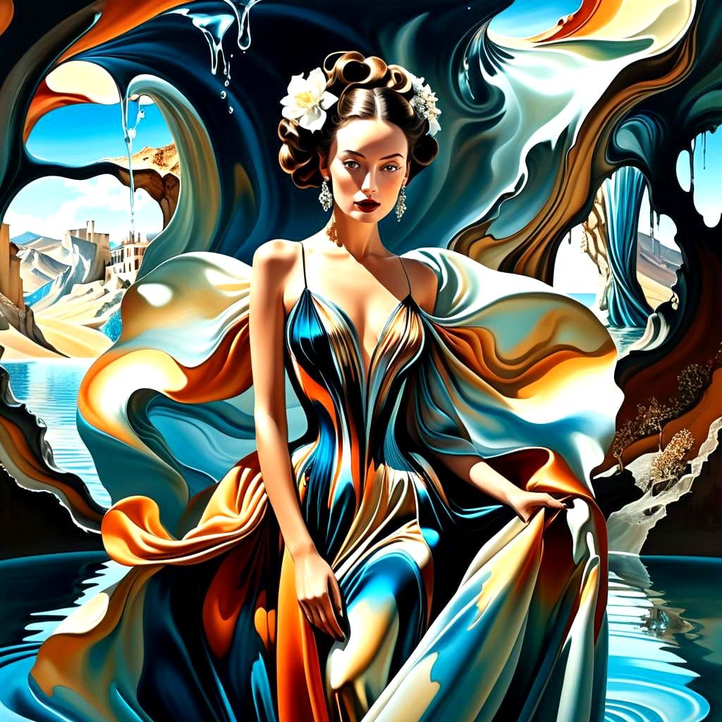 Beautiful Ladies in Surreal Photorealistic Setting