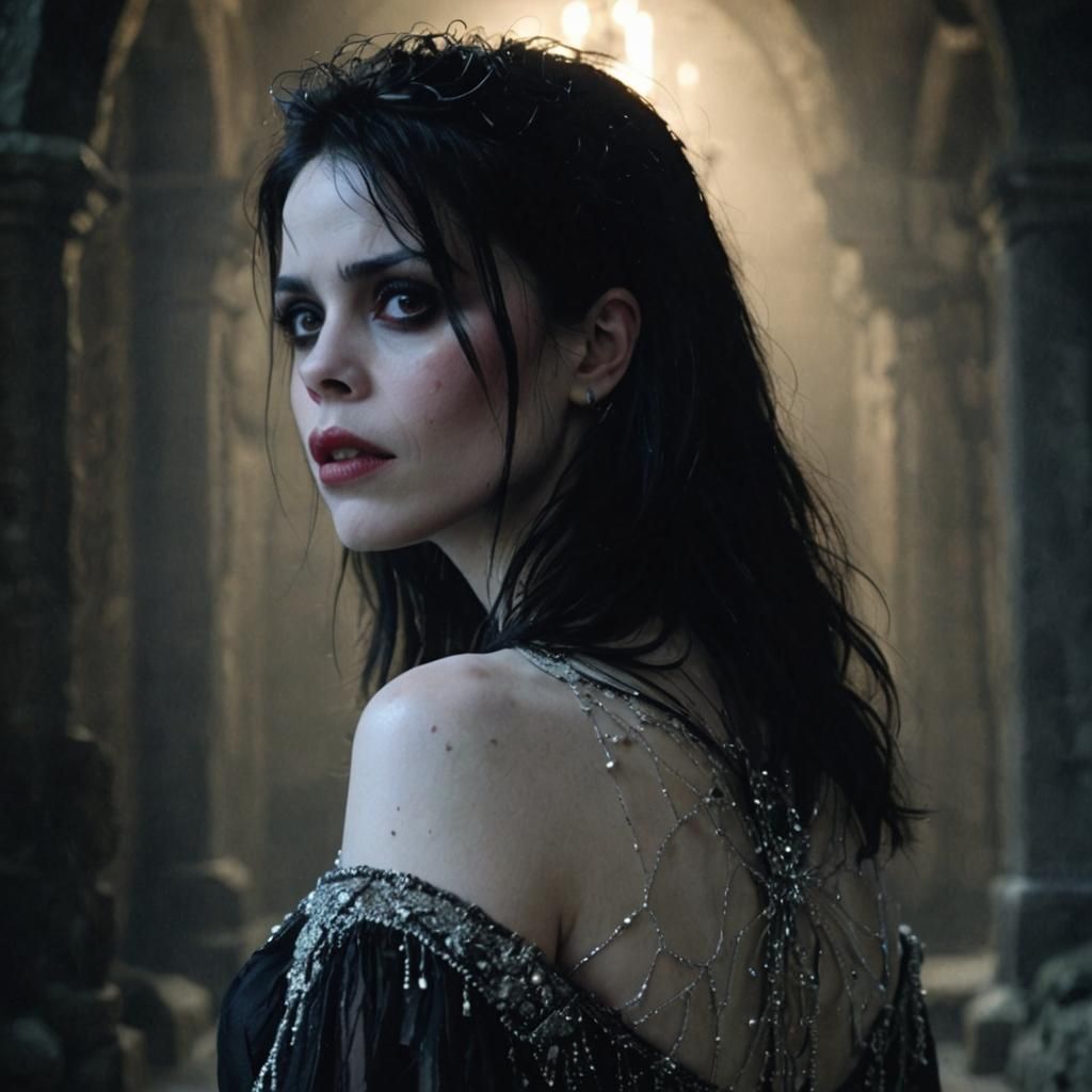 Fairuza Balk as Nancy in Dreamlike Castle Hallway