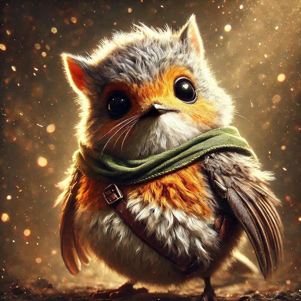 adorable fairy-tale fantasy creature portrait..