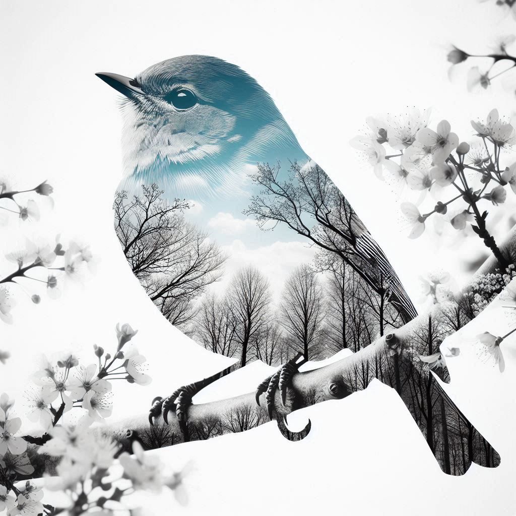 double exposure beautiful fantasy portrait landscape..