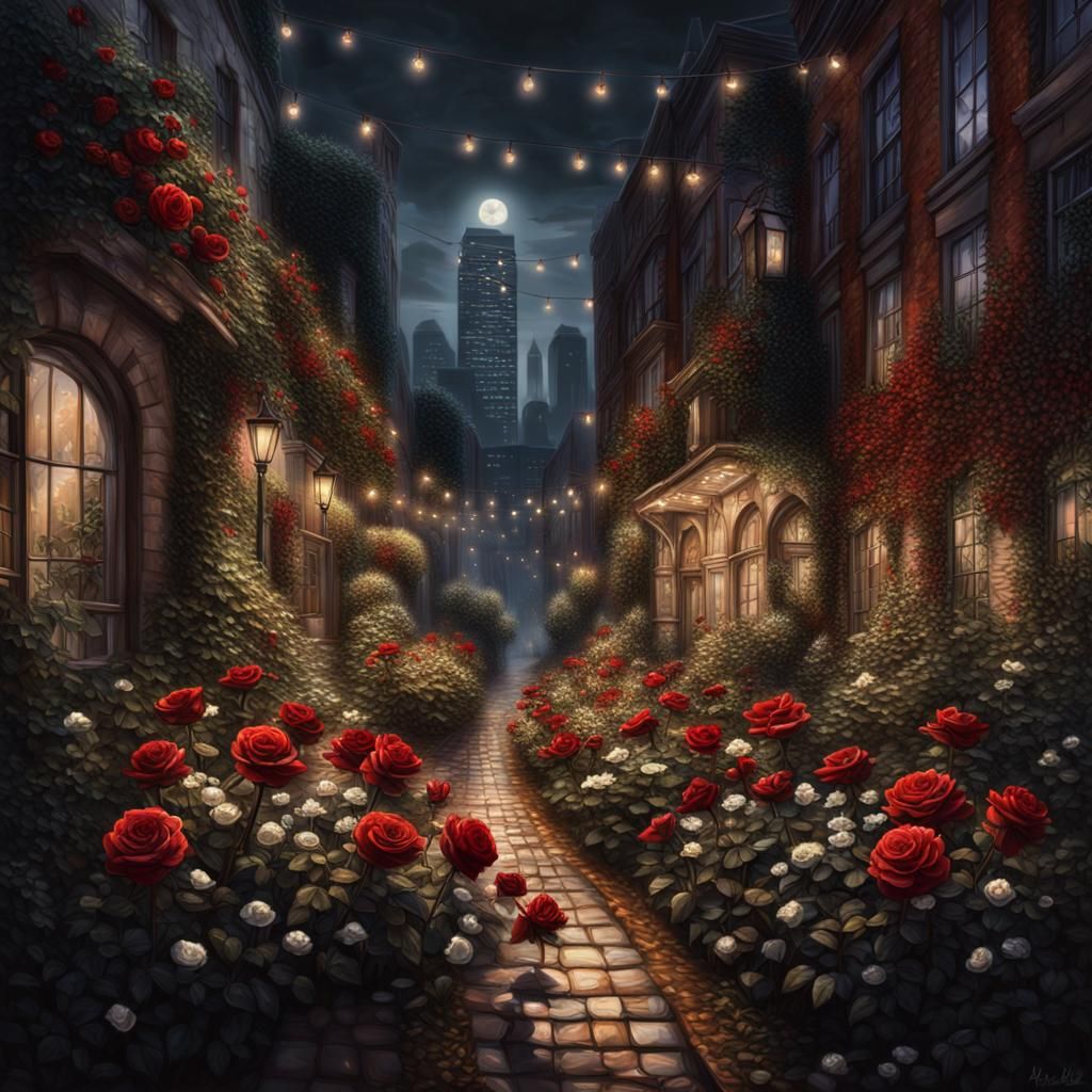 Quaint Village garden..