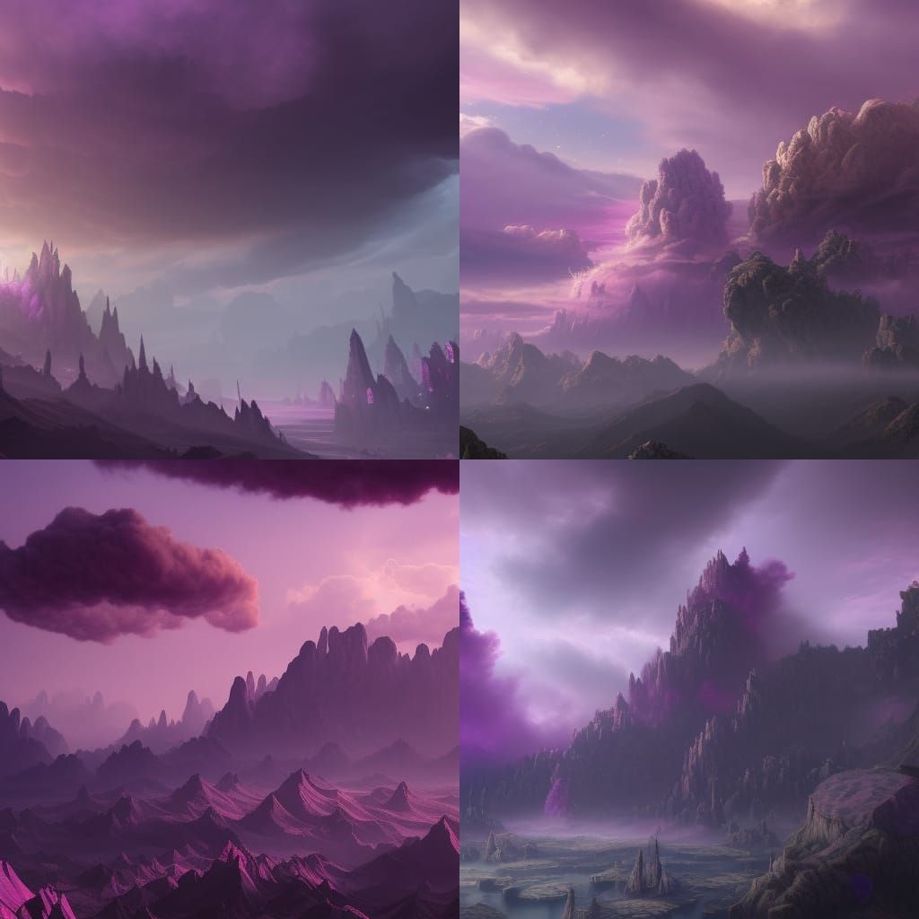 Purple clouds