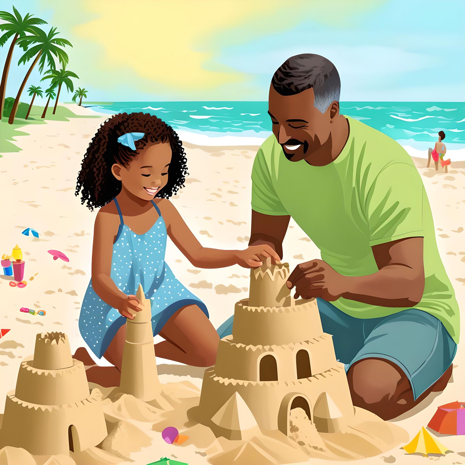 Happy Memories With Dad At The Beach  by @Mallory Reese