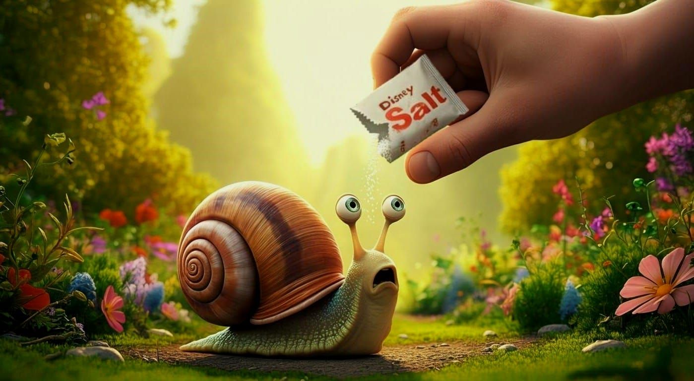 How do you cancel a Disney Snail? ....With Disney Salt! Haha...