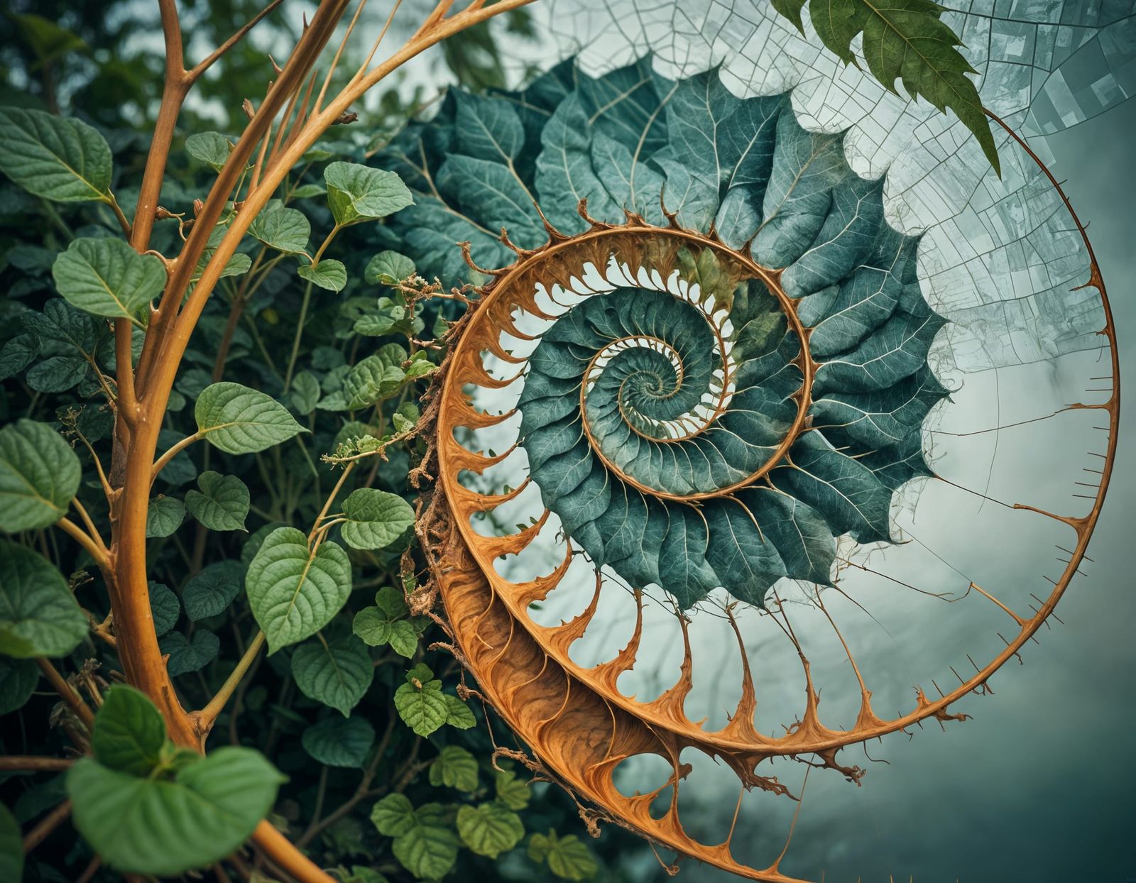 Fibonacci vine  by @Edana