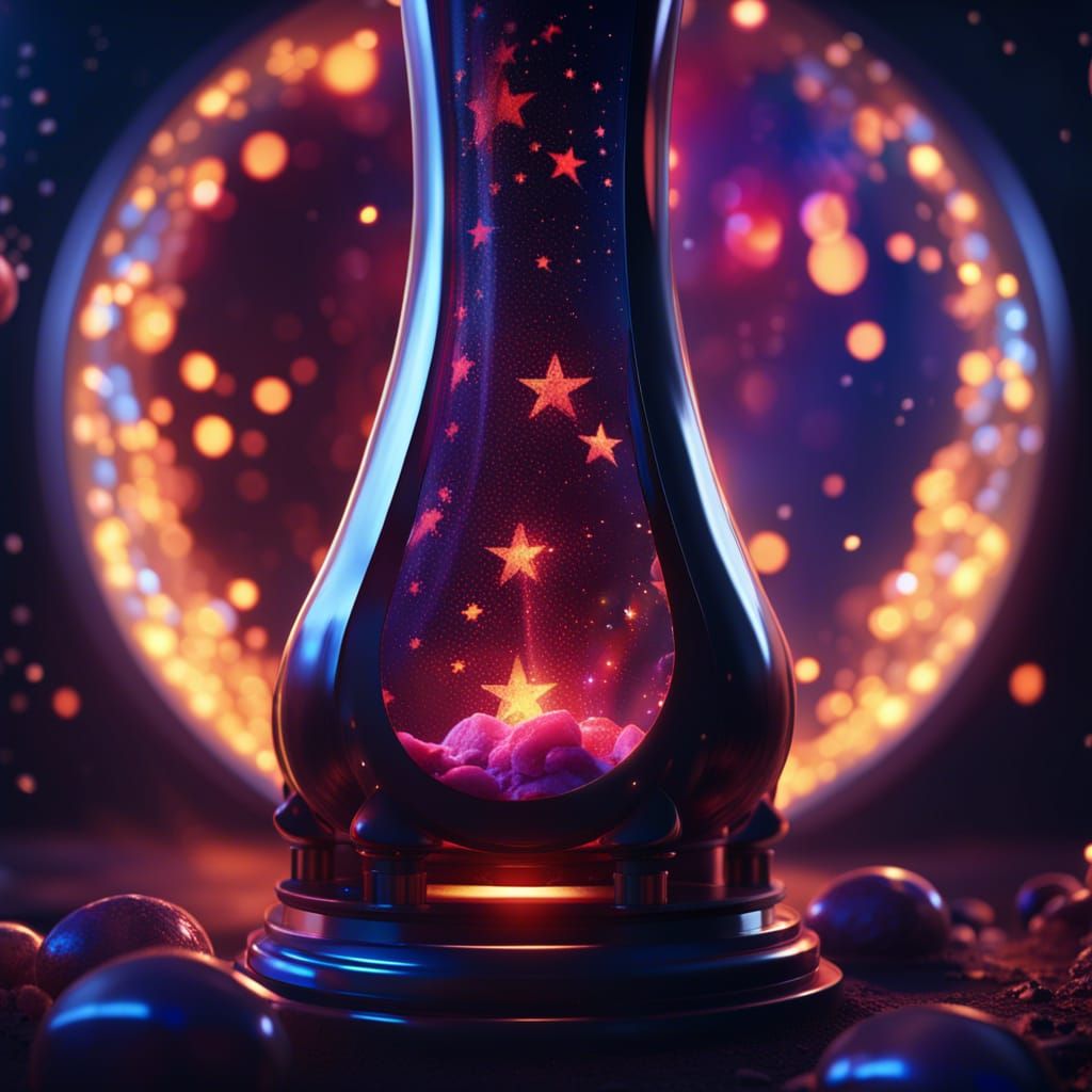Star lava lamp AI Generated Artwork NightCafe Creator