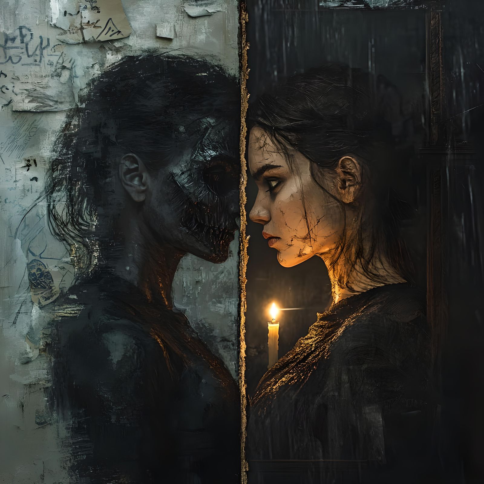In the silent dialogue within, even a flicker of resilience ...