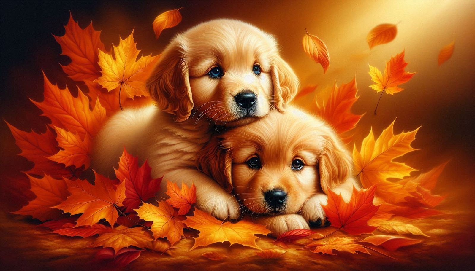 Autumn Golden Retriever Puppies