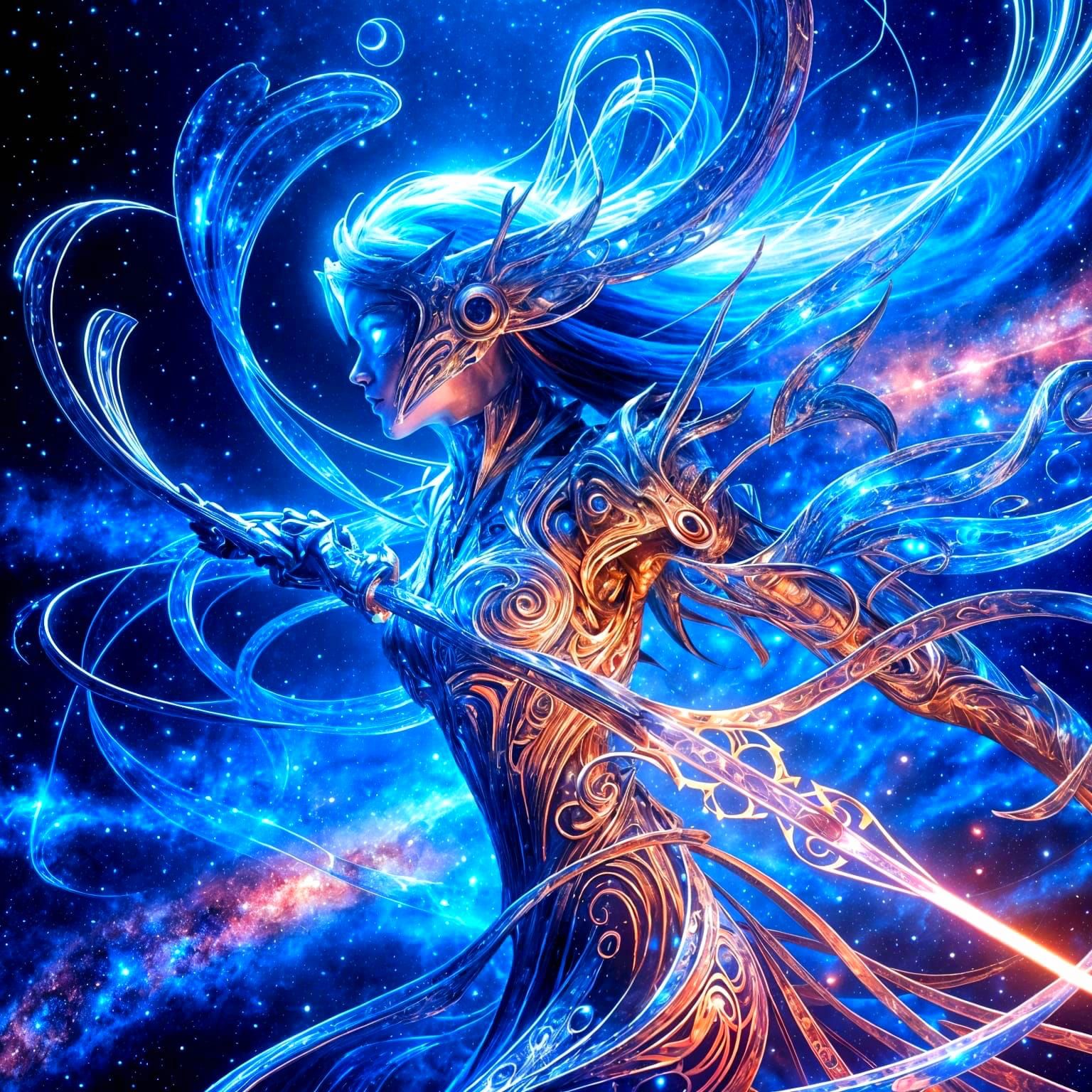 Zephyr and her sword Aetherfang