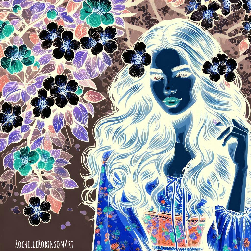 Girl - Photo Negative Art