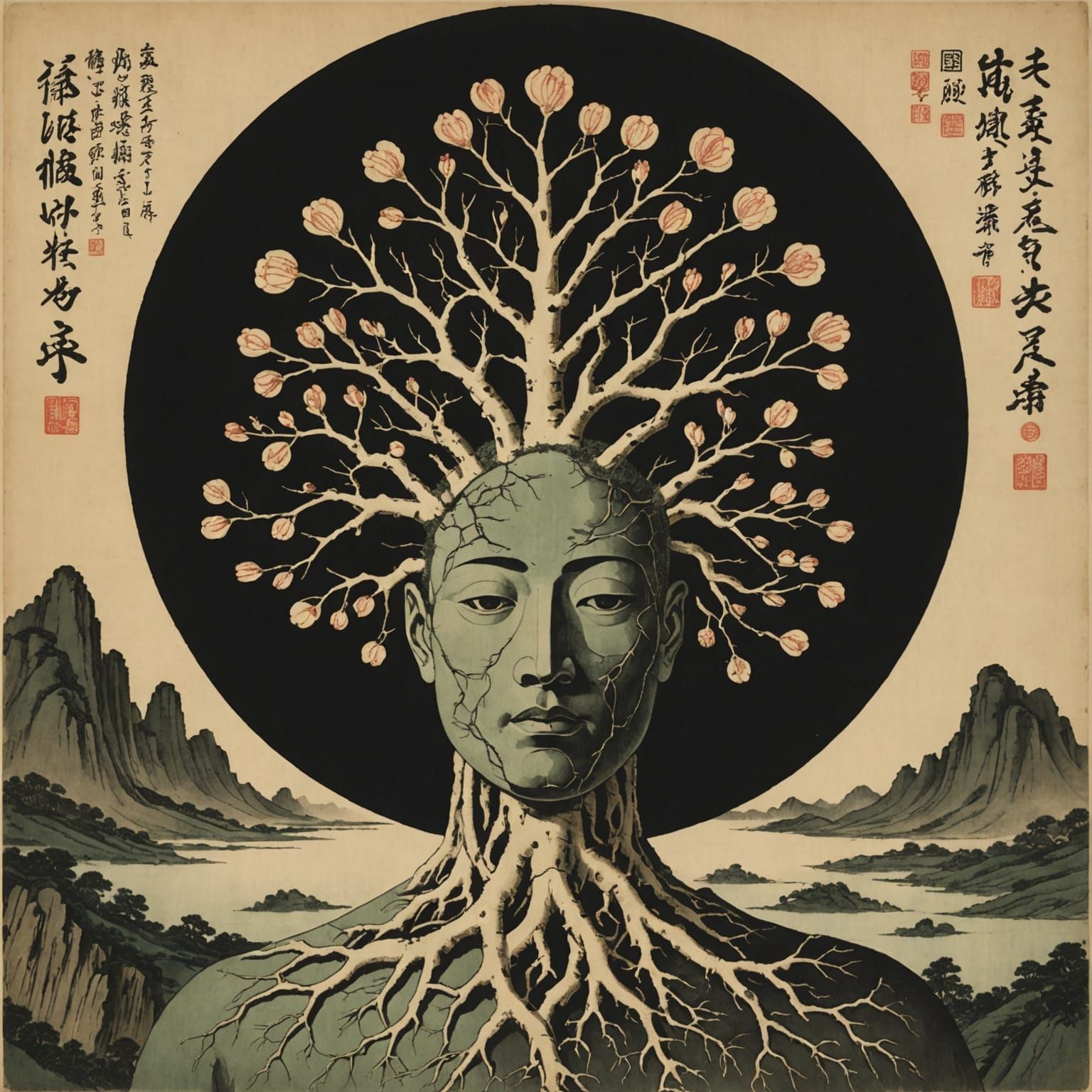 Cosmic Horror Surrealism in Holographic Aesthetic