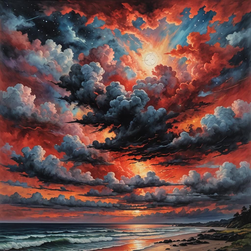 Red sky