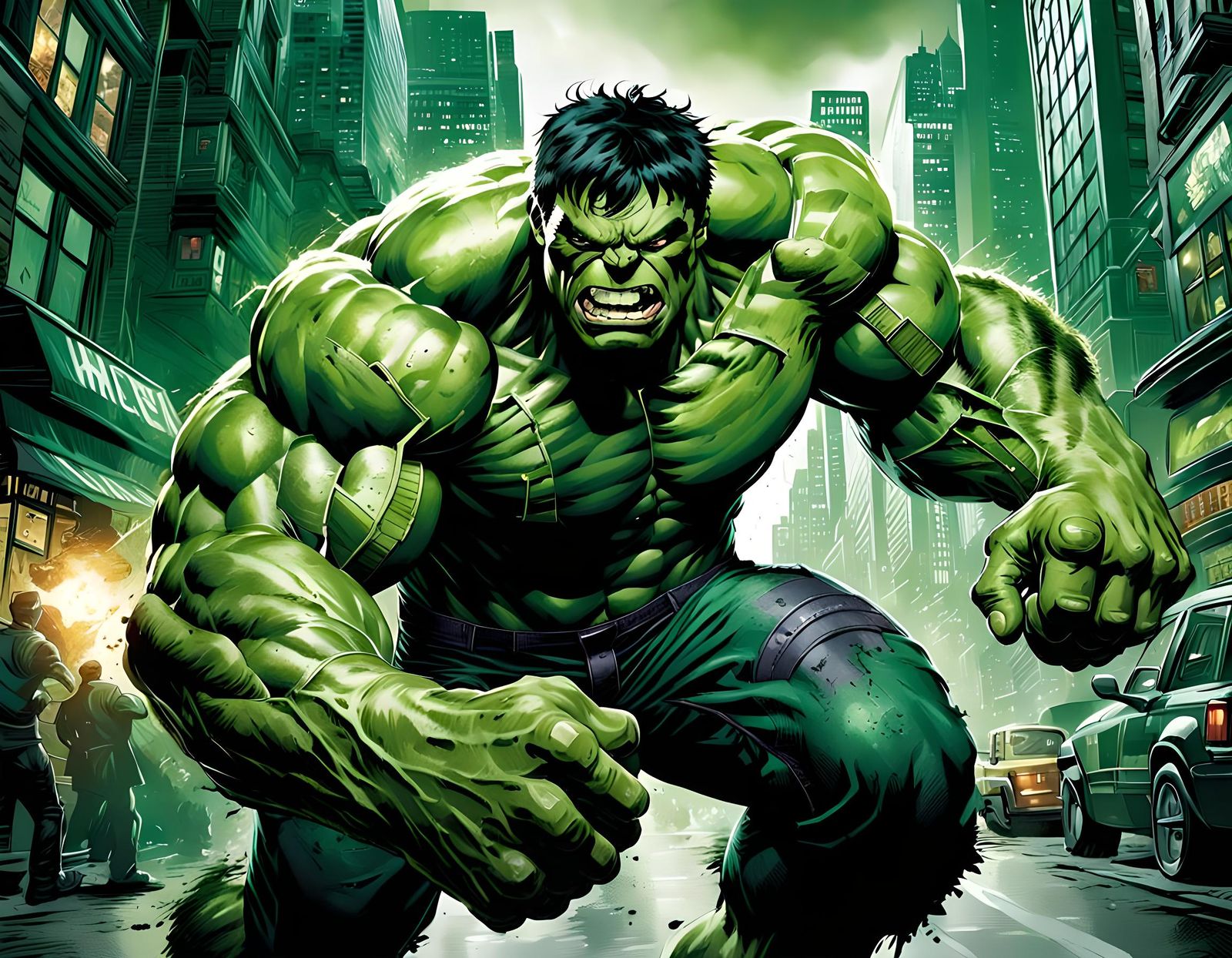 The Hulk from Marvel comics