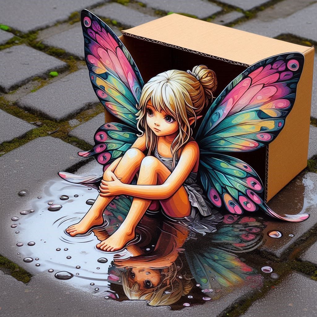 fairy lost in the city