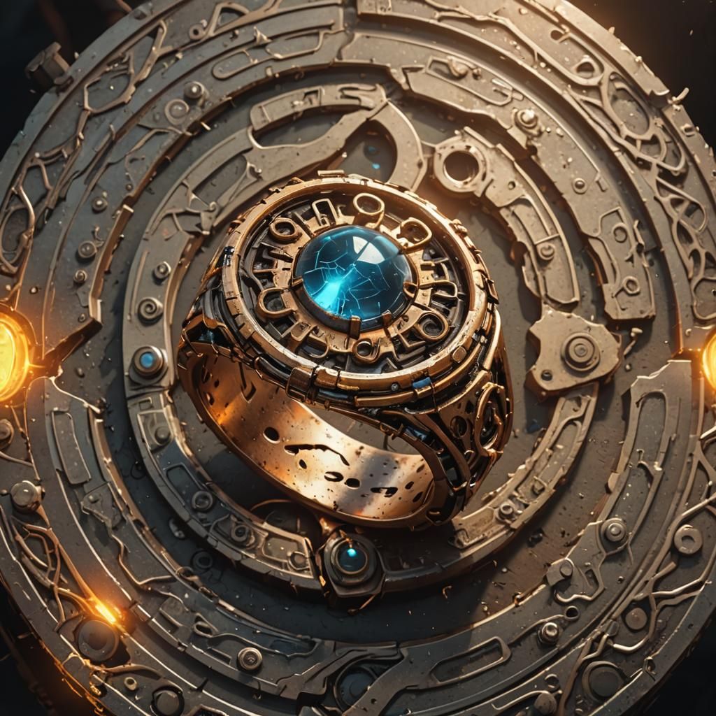 ring of resistance lightning, citrine stone