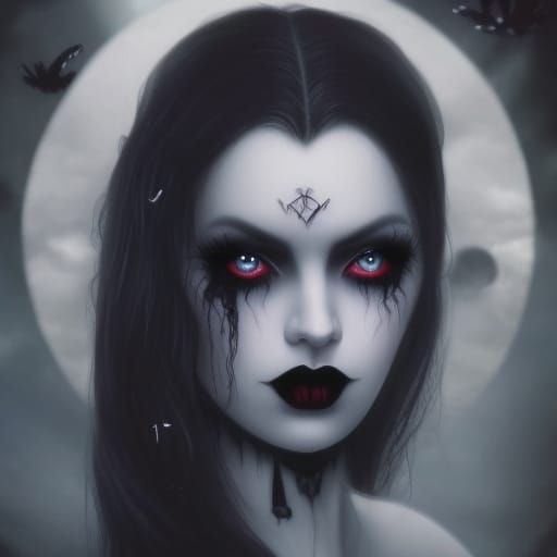 Full moon Gothic Vampire - AI Generated Artwork - NightCafe Creator