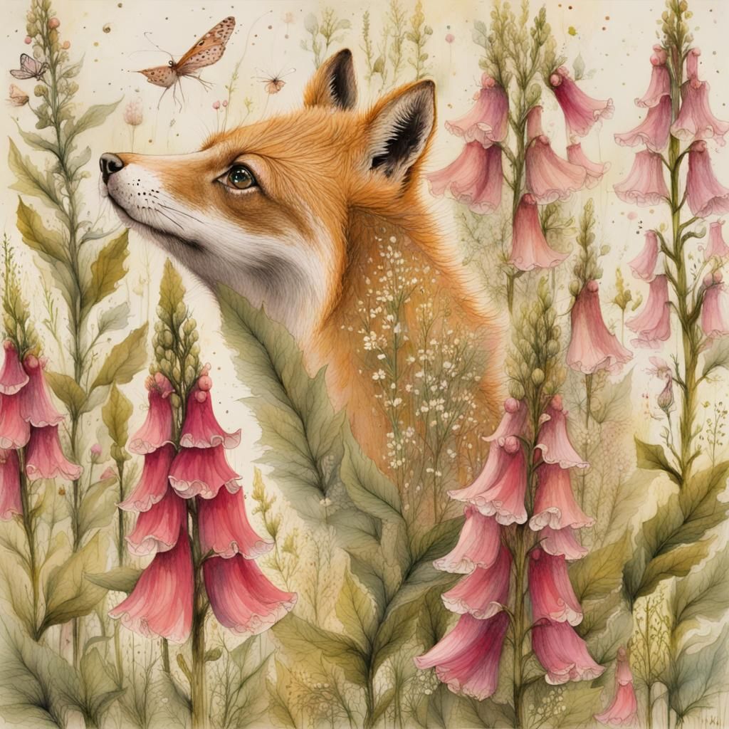 foxglove, by Lucy Grossmith and Carne Griffiths  by @Tina auf der Blumenwiese