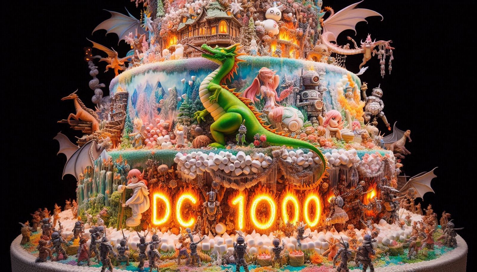 #DC1000 Fantasy Cake